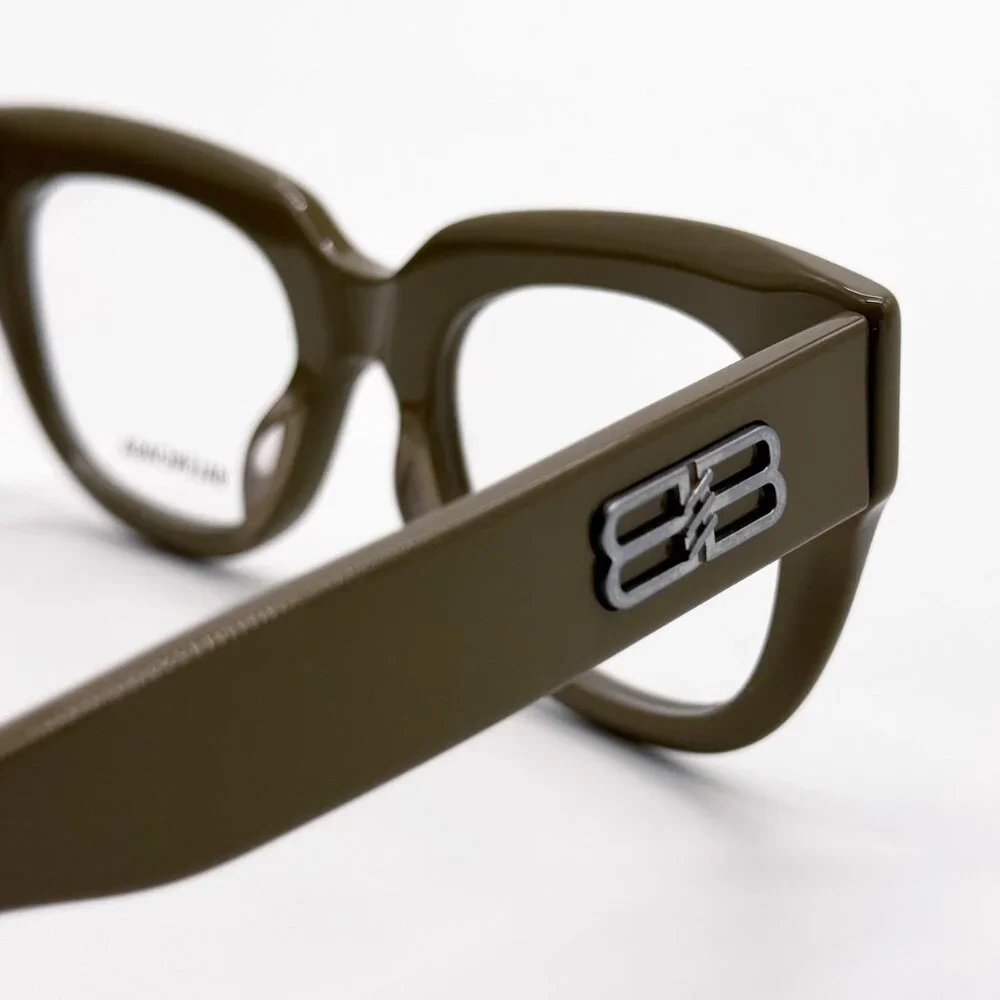 NEW BALENCIAGA BB0239O 004 BROWN CAT EYE WOMEN EYEGLASSES